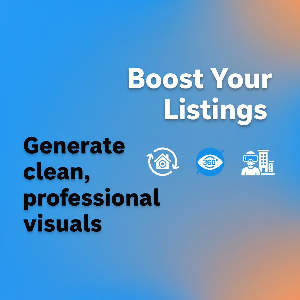 Boost Real Estate Listings with Virtual Tours & Marketing Tools